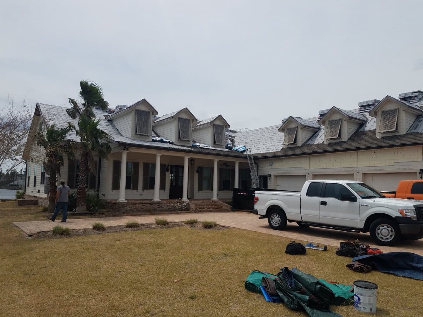 Waterfront home shingle roof replacement in the Destin, FL area by Whitrock Associates